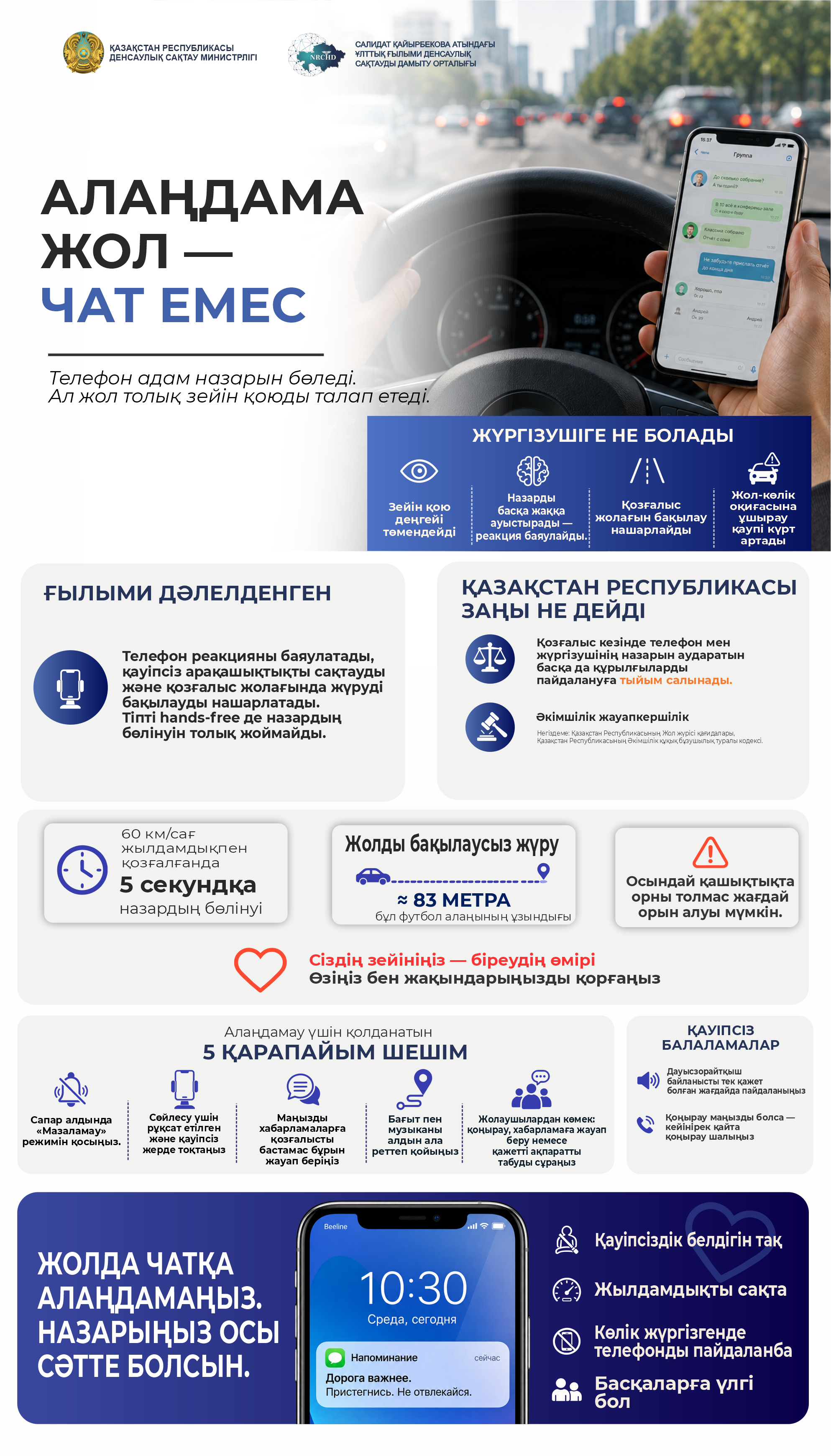 "Не отвлекайся, дорога – не чат"